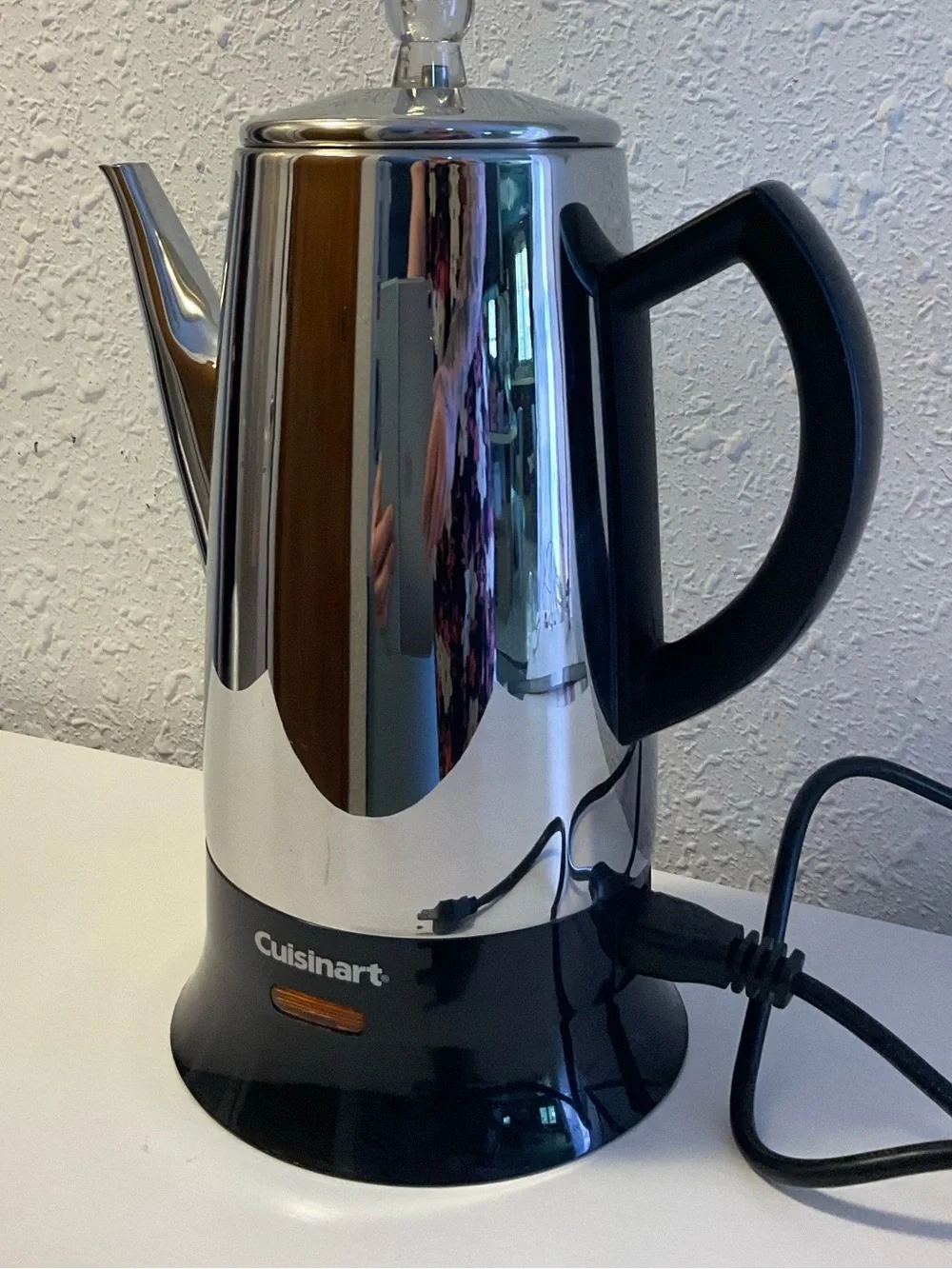Percolator Coffee Pot Cuisinart Classic Cordless 12 Cups Brewing System.